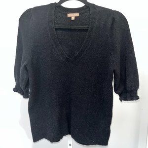 Lilla P 3/4 sleeve black sweater | size XS